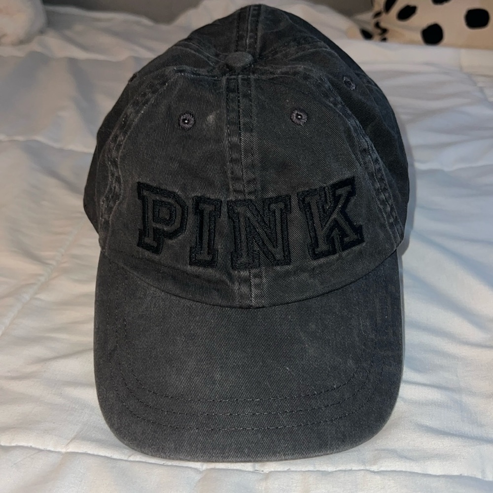 Vintage PINK black hat